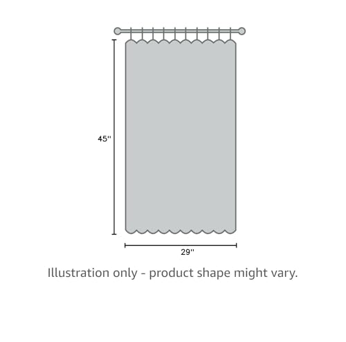 NICETOWN Silver Grey Blackout Curtain Panels for Bedroom, Thermal Insulated Grommet Top Blackout Draperies and Drapes (2 Panels, W29 x L45 inches) - color: Silver Grey, size: 29"W x 45"L (Pack of 2)