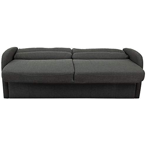 RecPro 70" RV Jack Knife Sofa w/Arms | RV Sleeper Sofa | RV Couch | RV Living Room (Slideout) | Camper Furniture (Fossil) - color: Fossil