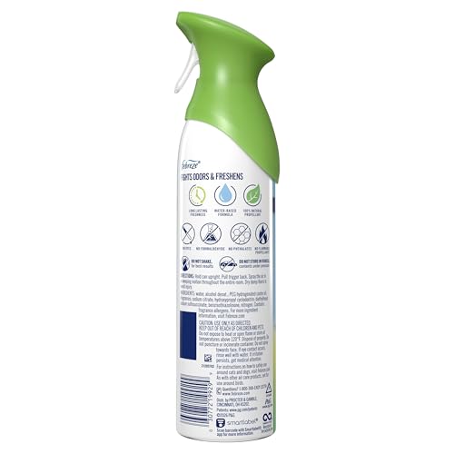 Febreze Air Mist, Air Freshener Spray, Odor Fighting Room Spray, Deodorizer for Home Bathroom Kitchen Office Apartment Dorm Room Classroom, Gain Original Scent, 8.1oz (Pack of 6) - style: Gain Original