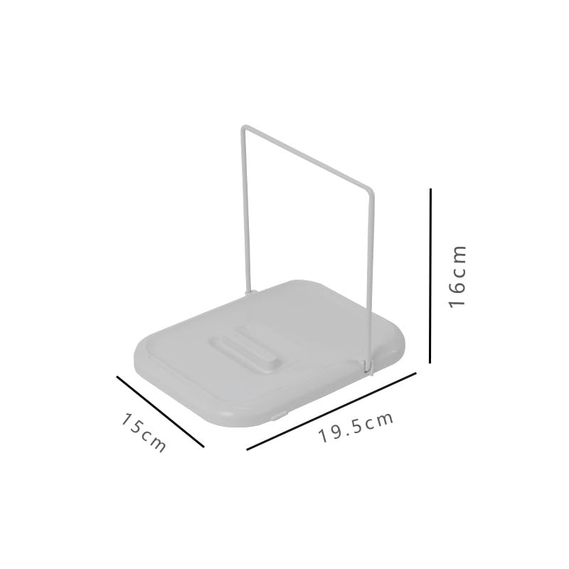 Pot Lid Holder, Lid and Spoon Rest Holder for Kitchen Counter, Foldable Pan Lid Organizer Stand with Nonslip Pads Multifunctional Utensils