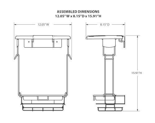 82153-3 Gallon Trash Rack System