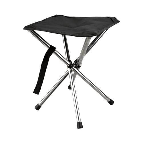 JVZI® Ultra-Light Camping Stool - 1-Second Quick Setup, Adjustable Height & Foldable Design, 260lbs Capacity for Camping, Fishing, Hiking & Outdoor Activities (1)