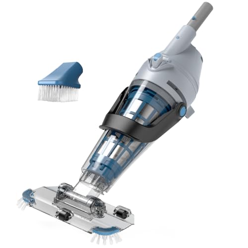 KOKIDO 2025 Rechargeable Pool Vacuum, 3X Oversized Stainless Steel Filter, 15GPM Flow Rate, Run 90mins, 2 Vac Heads, Fast Cleaning, Inground & Above Ground Pools, XTROVAC 510 - style: 1x FILTER
