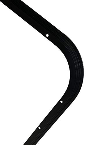 RV Window 24" x 15" - Vertical Slider with Screen & Trim Ring fits 1-3/4" Wall Thickness - Replacement for Campers, Trailers (23 3/4" x 14 3/4" Cut-Out)