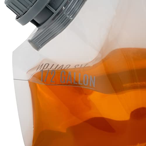 Restaurantware Cater Tek 1/2 Gallon Water Containers 2 Drink Bags - Collapsible Includes Tamper-Evident Caps Clear Plastic Beverage Bags For Catered Events Camping or Hiking Durable Handle - size: 2 Count, style: 1/2 Gallon