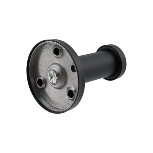 Wall Hooks Heavy Duty Coat Hooks Stainless Steel Clothes Hanger for Hanging Bathroom Towels Handbag Black 2-inch Length with 16mm Shank Dia - Pack of 6 - color: Black, size: 2" Length 16mm Shank
