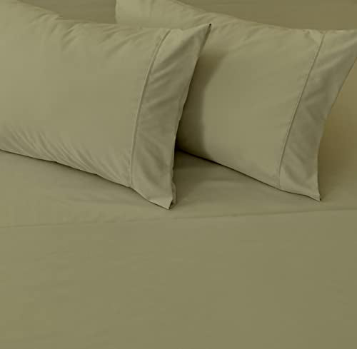 3-Piece Twin Green Microfiber Sheet Set - Ultra-Soft, Brushed Bedding Sheets & Pillowcases - Wrinkle & Fade Resistant, All-Season Bed Sheets for Bed (Twin, Sage) - color: 30 - Sage, size: Twin