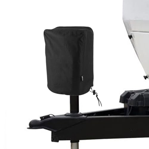 Electric Tongue Jack Cover, BougeRV 600D Universal Trailer RV Electric Tongue Jack Protective Cover (Size 14″H x 5″W x 10″D) - color: Black