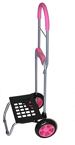dbest products Trolley Dolly Shopping Grocery Foldable Cart Storage Mom, Pink - color: Pink, style: Cart