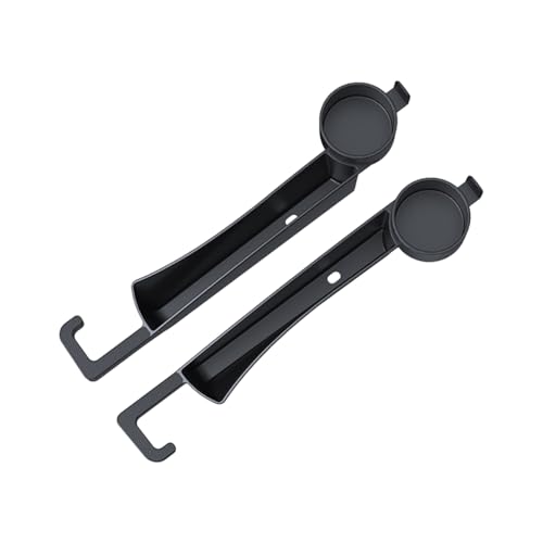 2PCS Car Seat Gap Filler Organizer with Cup Holder, Multifunctional Side Seat Crevice Blocker Plug with Storage Slot, No-Drop Auto Console Side Gap Stopper Organizer, Universal Fit (Black) - color: Black