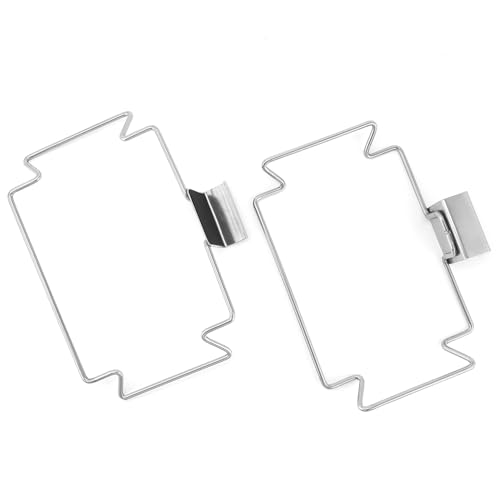 QWORK Stainless Steel Trash Bag Holder for Kitchen Cabinets, Cupboards & Doors, 2 Pack Under Sink Bag Holder, Garbage Bag Holder