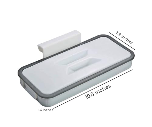 KUJOBUY Bag Holder Kitchen Cupboard Hanging Bag Trash Can Waste Garbage Bin Rack Holder Small Trash Can Rv Trash can Garbage Storage Rack Can with Lid Recycle Bin for Kitchen