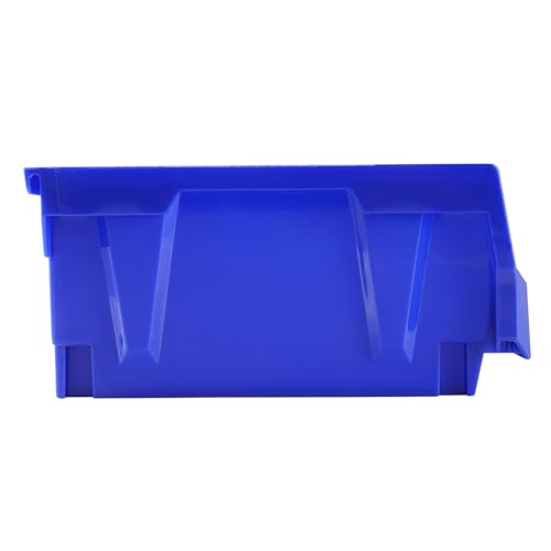 VEVOR Plastic Storage Bins 6 Pack (11 x 11 x 5-Inch), Hanging Stackable Storage Organizer Bins, Heavy Duty Stacking Containers for Closet, Garage, Office, Home, Pantry or Small Parts Organization - style: Red&Blue-6PC-10L