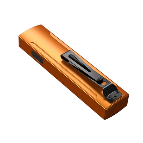 Wurkkos HD01PRO UV Flashlight with UV & White LED Combo, 1200 Lumens, RGB Light, Rechargeable, EDC, Emergency, Pet Urine Detection (Orange) - color: HD01 PRO-Orange-us