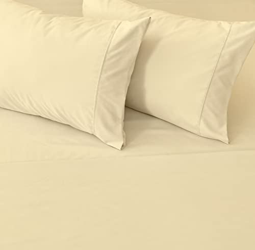 Great Bay Home 3-Piece Twin Taupe Microfiber Sheet Set - Ultra-Soft, Brushed Bedding Sheets & Pillowcases - Wrinkle & Fade Resistant, All-Season Bed Sheets for Bed (Twin, Natural) - color: 26 - Natural, size: Twin