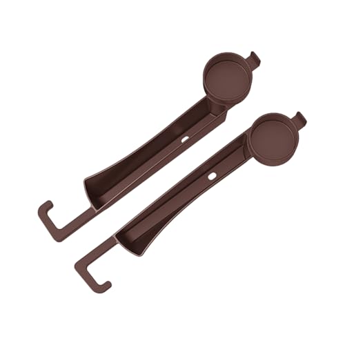 2PCS Car Seat Gap Filler Organizer with Cup Holder, Multifunctional Side Seat Crevice Blocker Plug with Storage Slot, No-Drop Auto Console Side Gap Stopper Organizer, Universal Fit (Brown) - color: Brown