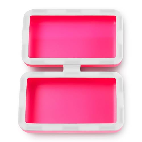 BRIXY Beauty Bar Travel Case Set – 3 Pack Soap Bar Travel Containers, Leakproof Portable Soap Holder, Durable Silicone, Magnetic Seal, TSA Friendly (Pink, Purple, Green) - color: Pink, Purple, Green