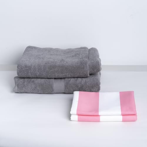 Your Choice Microfiber Beach Towel, Sand-Free Quick Dry Travel Towel, Oversized Compact Lightweight Recycled Towel for Pool Camping(67"x35"/60"x30") - color: C-malibu Pink, size: Extra Large(67x35")