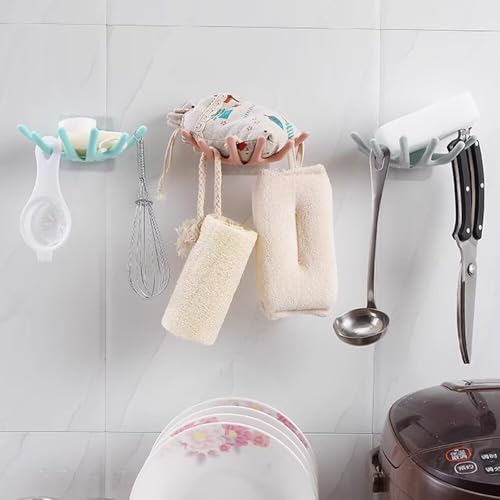 Creative Soap Holder for Shower - Wall Mounted Bathroom Soap Dish Organizer with Strong Adhesive Soap Tray for Kitchen Sink, Dish Soap Dispenser Holder,Blue - color: A-blue