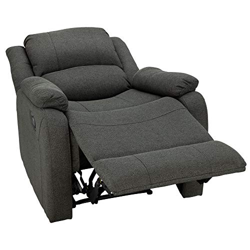 RecPro Charles Collection | 30" Zero Wall Wall Hugger Recliner | Slideout RV Living Room Chair | Cloth (Fossil, 1 Chair) - color: Fossil, size: 1 Chair