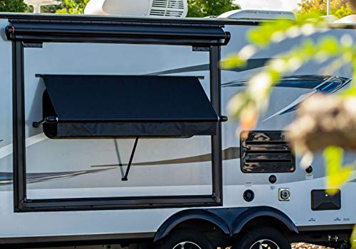 Carefree Simply Shade RV Window Awning-Black Vinyl-3' (36") - color: Black, size: 3' (36")