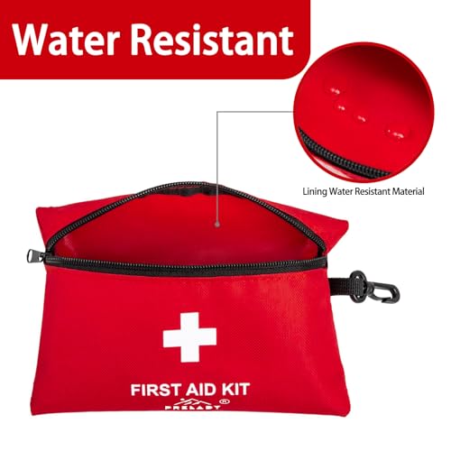 152 Piece Small First Aid Kit, Travel Size First Aid Kit TSA Approved, Mini Forst aid kit for Home, Car, Travel, Camping, Truck, Sports, Office, Hiking Med Kit for Backpack