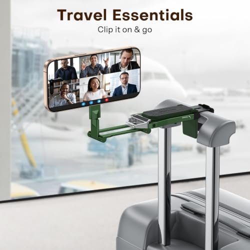 OMOTON TP02 360°Rotating for MagSafe Tripod Mount, Adjustable Aluminum Magnetic Phone Tripod for iPhone 17/16/15/14 Pro Max Air, Foldable Cell Phone Stand Fits Vlog, Gym, Travel Essentials, Green - color: 6-Green