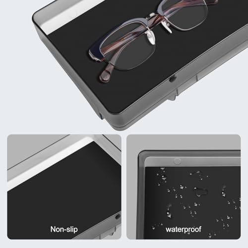 for Tesla Model Y Upgrade Behind Screen Storage Box Dashboard Hidden Organizer Tray Non-Slip Sunglass Card Holder for 2021-2023 Tesla Model 3 and 2021-2025 Model Y (Not fit 2025 Juniper) - size: 2021-2023Model3 & 2021-2025Model Y(Not fit Juniper