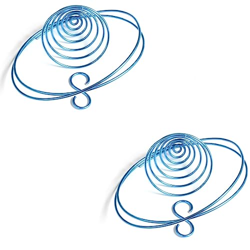 Air Plant Hanging Holder Planter - Plant Hanger Display Frame DIY Kit Aluminum Wire Indoors Outdoors Plants Not Included (Lake Blue) - color: Lake Blue