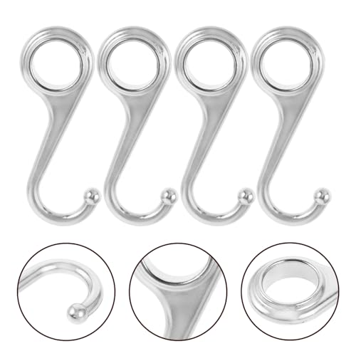 5pcs Multi-Purpose Metal Hooks for Kitchen and Bathroom, Silver Heavy Duty Wall Mount Clothes and Key Hanging Organizer, Space-Saving Home Storage Utility Hooks