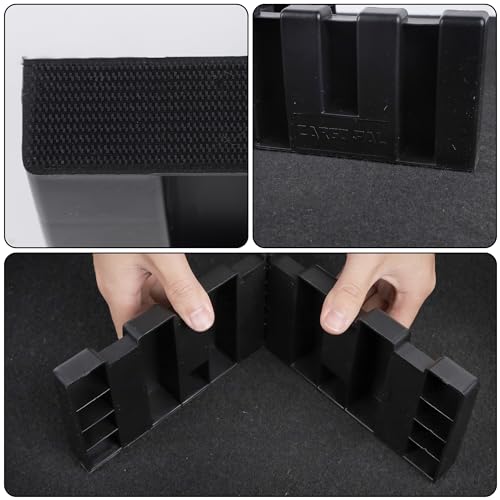 YOFIT Multipurpose Cargo Organizer Blocks Car Trunk Storage Organizer Blocks, Should Be Used with Wool Trunk's Carpet for Car/Truck/SUV/Van, Set of 4