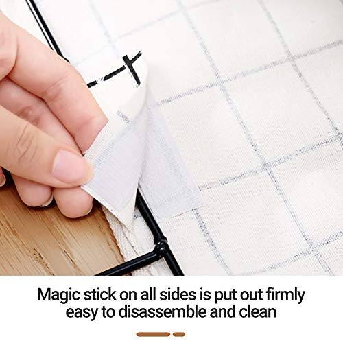 Fabric Wall Hanging Storage Caddy Bag Over the Door Pouch Organizer for Bedroom Bathroom Kitchen (3Pack-B)…