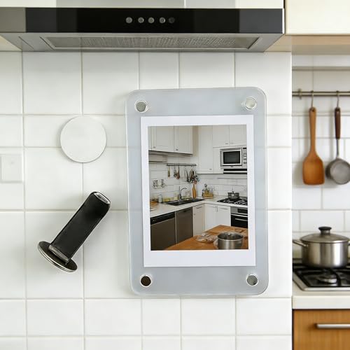 Car Picture Holder for Air Vent Clip, Clear Acrylic Personal Picture Frame Clip, Universal Fit for All Cars, for Family, Couple, Pets & Travel Photos, Fits Wallet-Size Photos (2.36 x 3.54 in)