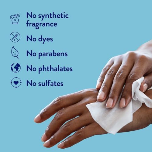 Megababe Megafresh Wipes | Unscented Cleansing Wipes for the Intimate Area | Summer and Hot Weather Essential | pH Balanced, Front & Back Use | 16 Individually Wrapped Wipes (Pack of 1)