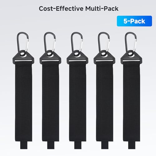 Cable Matters 5-Pack Heavy Duty Extension Cord Organizer Straps with Metal Buckle, 80 lbs Load Capacity, Extension Cord Holder with 13 x 1.5 Inch Hook-and-Loop Straps
