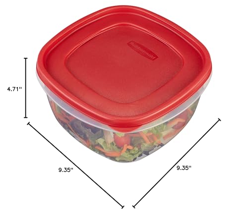 Rubbermaid Easy Find Lids Food Storage Container, 14 Cup, Racer Red - style: 14.0C/3.3L 4CS