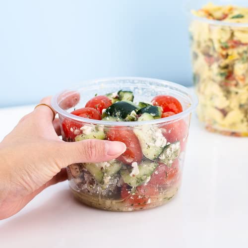 Karat 16oz PET Round Deli Container (117mm), FP-DC16-PET - 500 ct - size: 16oz