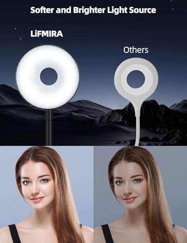 LiFMIRA Reading Light for Beds Headboards, Clip on Light LED Reading Book Light with Clamp Eye-Friendly Desk Lamp 3 Color Modes & 10 Brightness Flexible Reading Lights for Books in Bed Bedside Black - color: Black