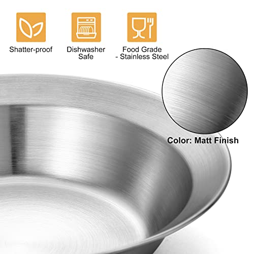 Odoland Stainless Steel Camping Mess Kit for Family & Person, Cooking Tableware Utensils with Plates Bowls Forks Spoons Knives & Savings Bag for Camping, Backpacking, Hiking, Picnic - style: 1 Person Set