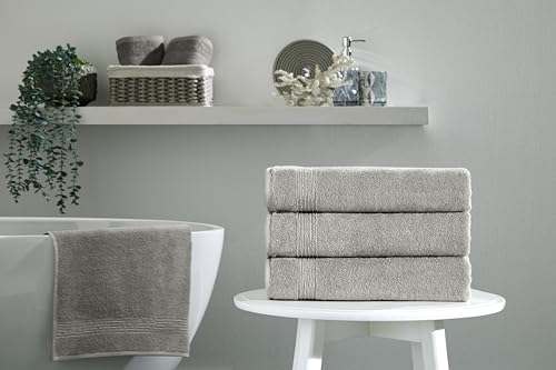 Ozdilek 4-Piece Bath Towels, 27x54 100% Turkish Cotton, Luxury Quick Dry, Extra Large, Fade-Resistant, Eco-Friendly, Spa Towel, Comfortable (Light Brown) - color: Light Brown