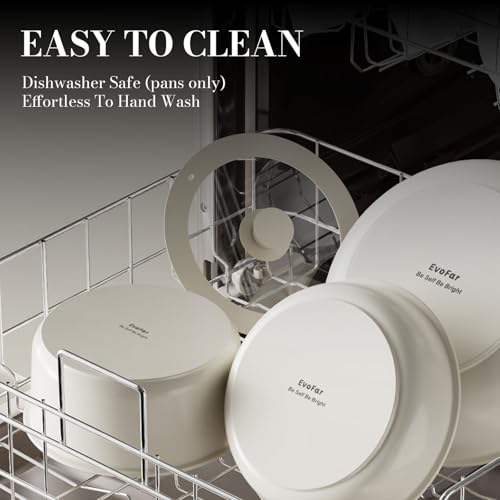 14 pcs Stainless Steel Cookware Set, Detachable Pots and Pans Set with Removable Handle, Non Toxic Space Saving RV Camping Cookware Set, Induction Cookware, Dishwasher & Oven Safe - size: 14 Pcs White