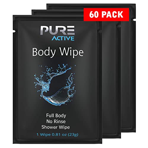 Shower Body Wipes, 60 Individually Wrapped Personal Hygiene Body Wipes for Women and Men, Keep Clean After Gym Travel Camping Outdoors Sports - style: 60 Wipes