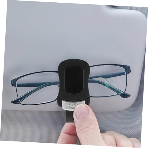 2pcs Car Visor Sunglasses Holder Multifunctional Eyeglasses Clip Organizer for Vehicles Secure Grip Design Fit for All Eyewear Stylish Auto Accessories for Drivers