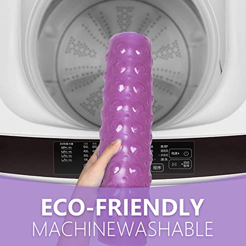 Sheepping Baby Bath Mat Non Slip Extra Long Bathtub Mat for Kids 40 X 16 Inch - Eco Friendly Bath Tub Mat with 200 Big Suction Cups,Machine Washable Shower Mat (Purple) - color: Purple