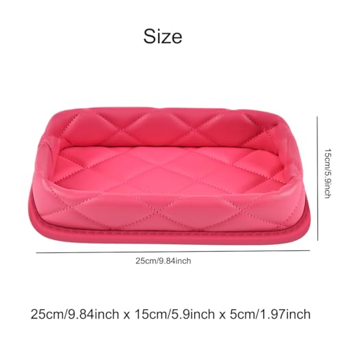 Car Dashboard Storage Box Loose Items Organizer - Suitable For Car, Office, Living Room, Dining Room And Other Scenarios (hot pink) - color: hot pink
