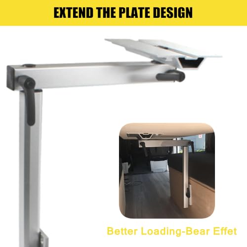 RV Adjustable Table Leg, Removable RV Table Leg, Detachable Height Adjustable Aluminum Alloy 360-Degree Swivel Tabletop, Perfect for Yachts, RV, Motorhome, Camping Use