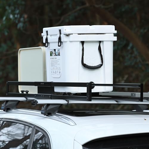TOOENJOY 59" x 15.5" x 5" Skinny Roof Cargo Carrier Basket, Heavy Duty Roof Rack Luggage Holder for Car SUV and Pickup, 200 LBS Capacity - size: L59 x W15.5 Inch without Hitch