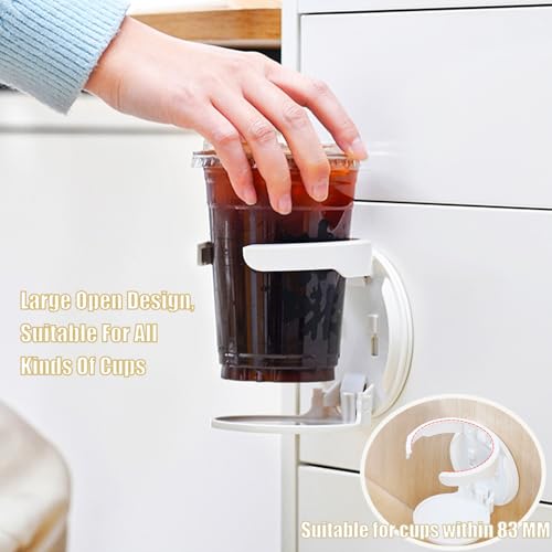 Collapsible Water Cup Holder,Wall Mounted Water Glass Beer Bottle Beverage Soda Coffee Mug Holder Cup,Design for Home Office,Universal Multi Size Cup and Mug Holder,1Pieces.