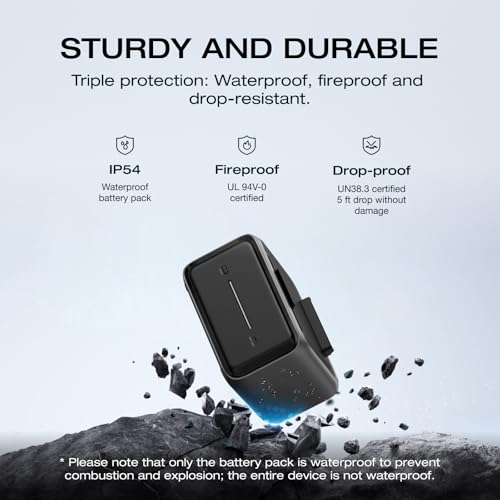 EF ECOFLOW River 3 Plus Portable Power Station Extra Battery EB600, 572Wh Expansion LiFePO4 (LFP) Battery with 10-Year Lifespan, Built-in 140W USB-C Port for Charging/Discharging, Use Independently - style: River 3 Plus EB600