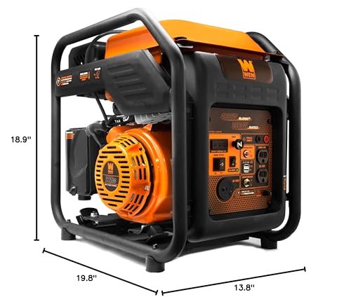 WEN RV-Ready 4000-Watt Open Frame Inverter Generator (GN400iM) - style: 4000W, Inverter